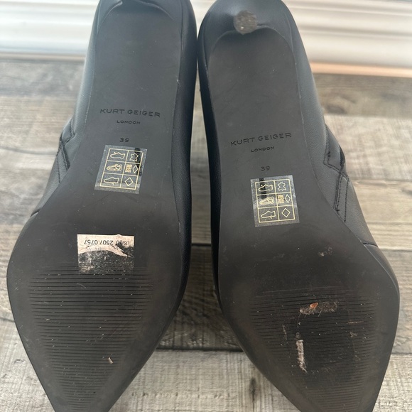 Kurt Geiger Black Eye Embellished Heeled Boots - Picture 5 of 8